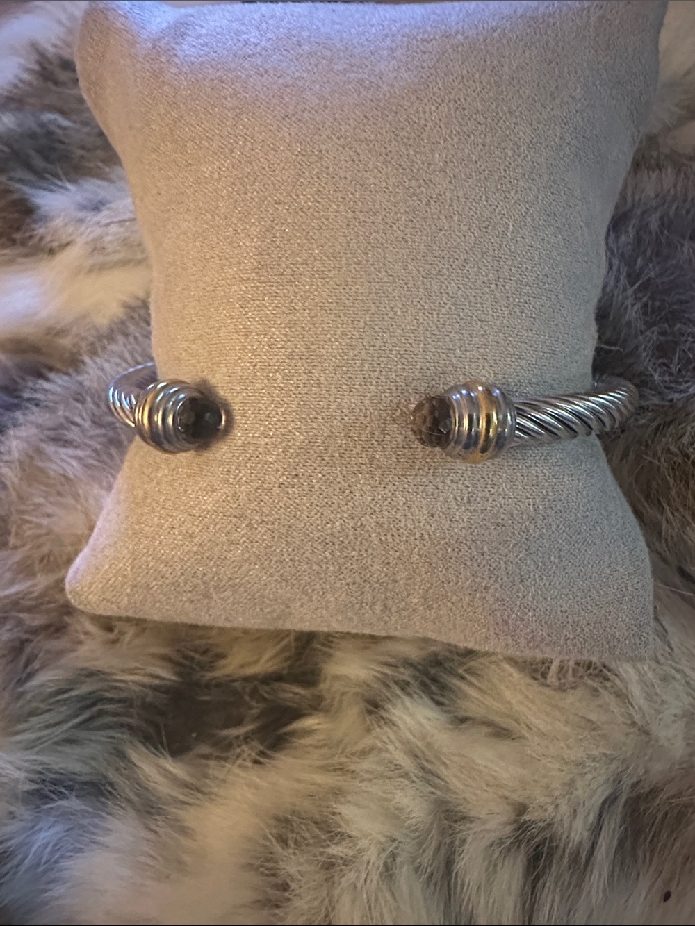 LSJ Twisted Cable Open Cuff Bracelet